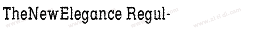 TheNewElegance Regul字体转换